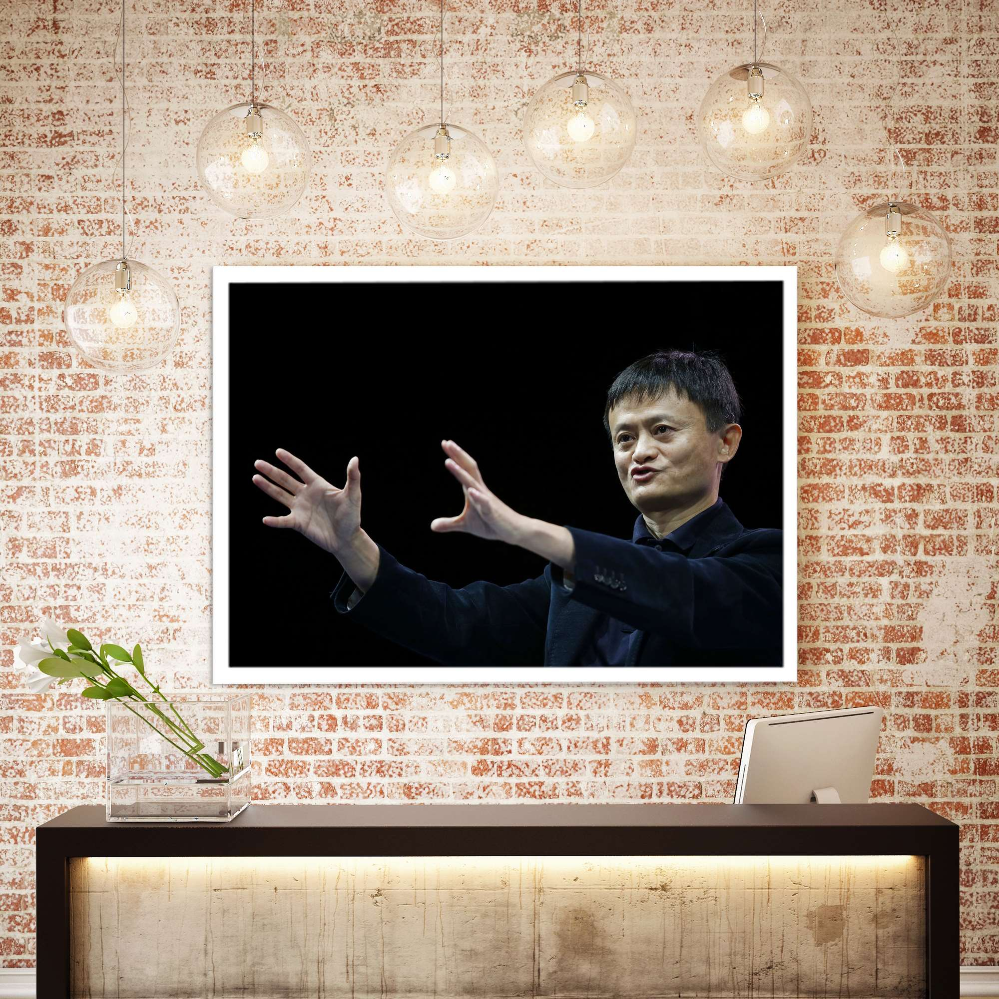 تابلو نوری بکلیت طرح جک ما Jack ma مدل لایت باکس W-s1944
