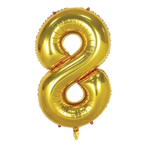 بادکنک فویلی طرح عدد 8 