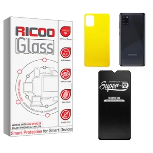 Ricoo Super-D Screen Protector For samsung a31 With Back Protector