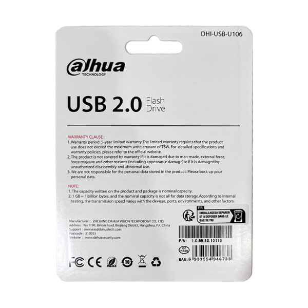 فلش مموری داهوا مدل USB-U106 ظرفیت 64 گیگابایت