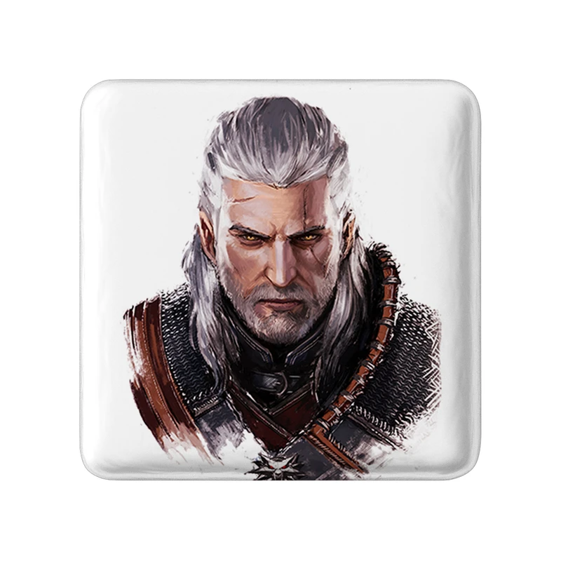 مگنت خندالو طرح گرالت و تریس و ینیفر ویچر مدل مربعی کد 30935