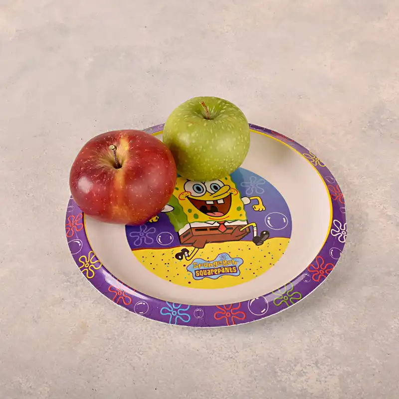 بشقاب کودک مهروز کد 5026 طرح باب اسفنجی