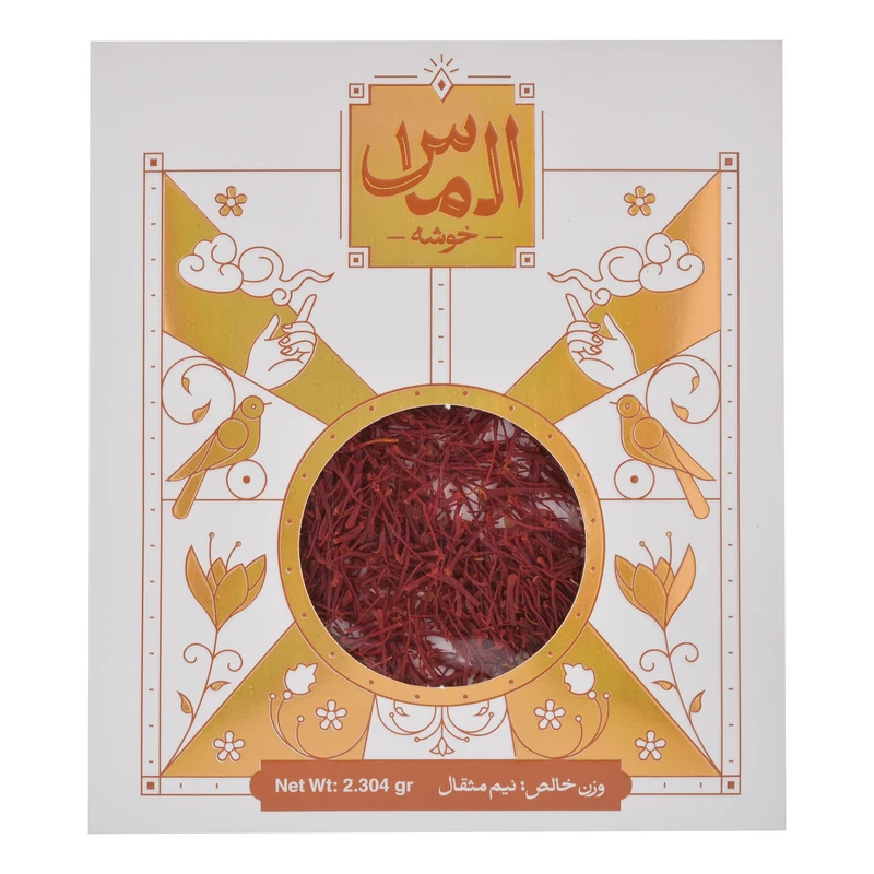 زعفران رشته ای الماس خوشه -  0.5 مثقال