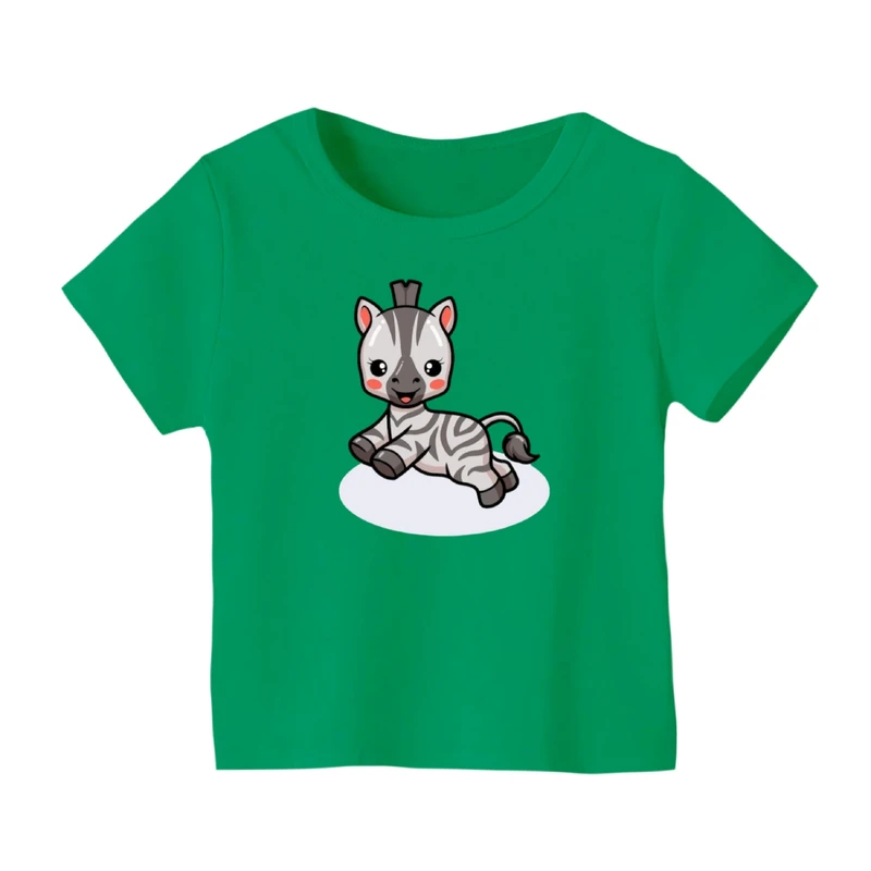 تی شرت آستین کوتاه بچگانه مدل گورخر کد ۱۷