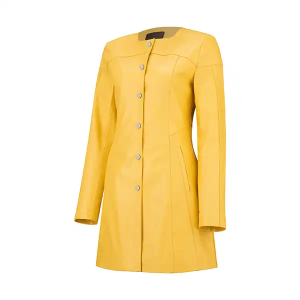 کت چرم زنانه چرم مشهد مدل B0465