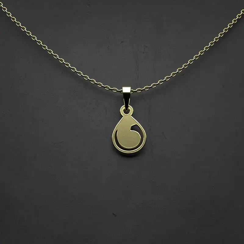 گردنبند طلا 18 عیار زنانه مدوپد مدل هندسی کد Z2-1-1183