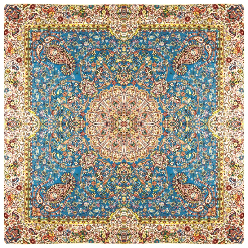 رومیزی ترمه نگین خاتم یزد طرح افشاری کد ABDR3