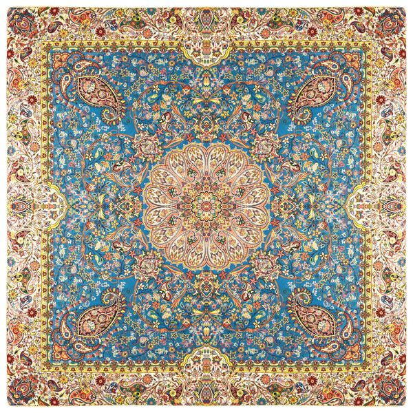 رومیزی ترمه نگین خاتم یزد طرح افشاری کد ABDR3