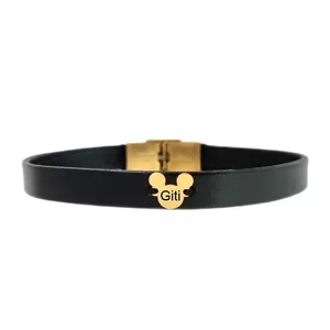 دستبند طلا 18 عیار دخترانه لیردا مدل اسم گیتی