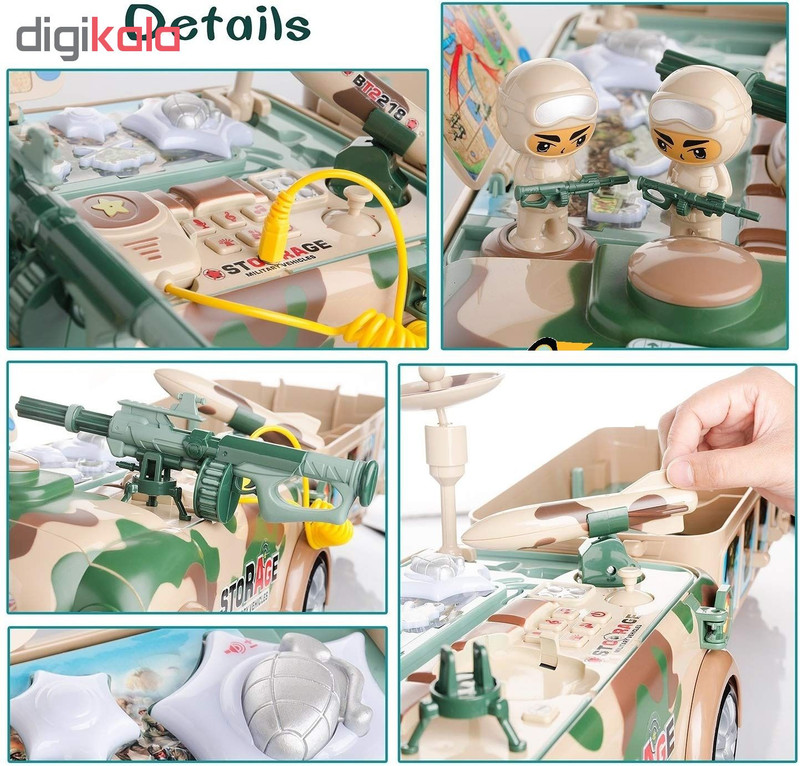 واکر کودک طرح ماشین ارتشی