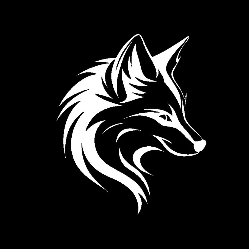 برچسب خودرو طرح روباه کد k8