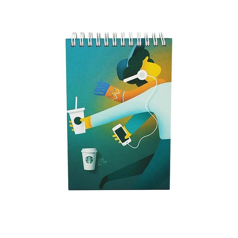 دفترچه یادداشت 160 برگ سیمی مدل STARBUKS