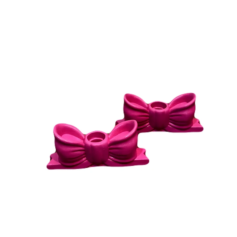 جاشمعی سفالی مدل پاپیونی بسته دو عددی