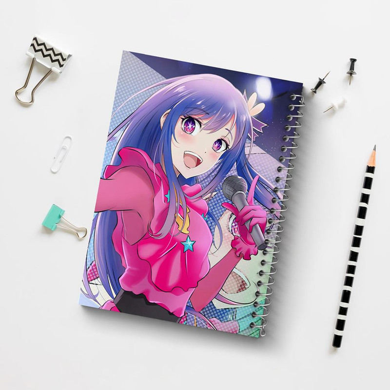 دفتر نقاشی 50 برگ خندالو مدل هوشینو انیمه اوشی نو کو ستاره من Oshi No Ko کد 27473