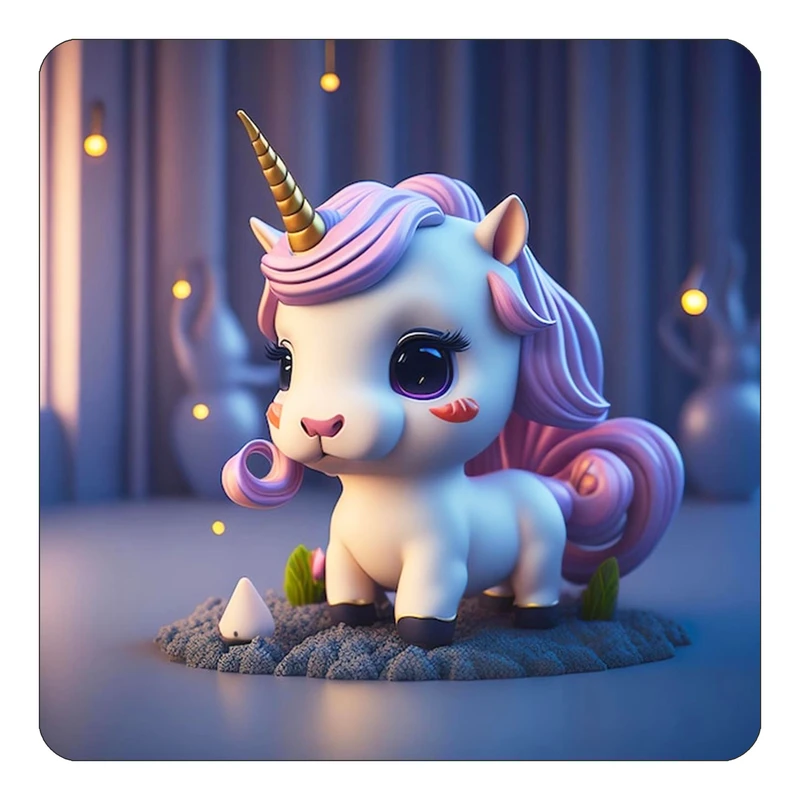 مگنت کاکتی طرح اسب تک شاخ و یونیکورن مدل mp32482