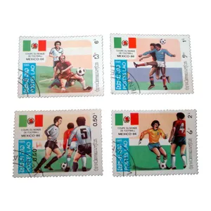 تمبر یادگاری مدل فوتبال کد bc-1780 مجموعه 4 عددی