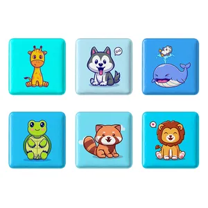 مگنت خندالو طرح حیوانات بامزه Cute Animals کد 1619B مجموعه 6 عددی