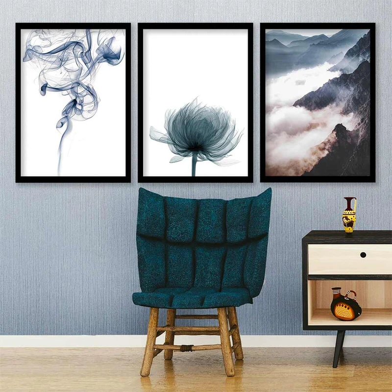 تابلو صبا طرح مدل قاصدک و رشته کوه مجموعه 3 عددی