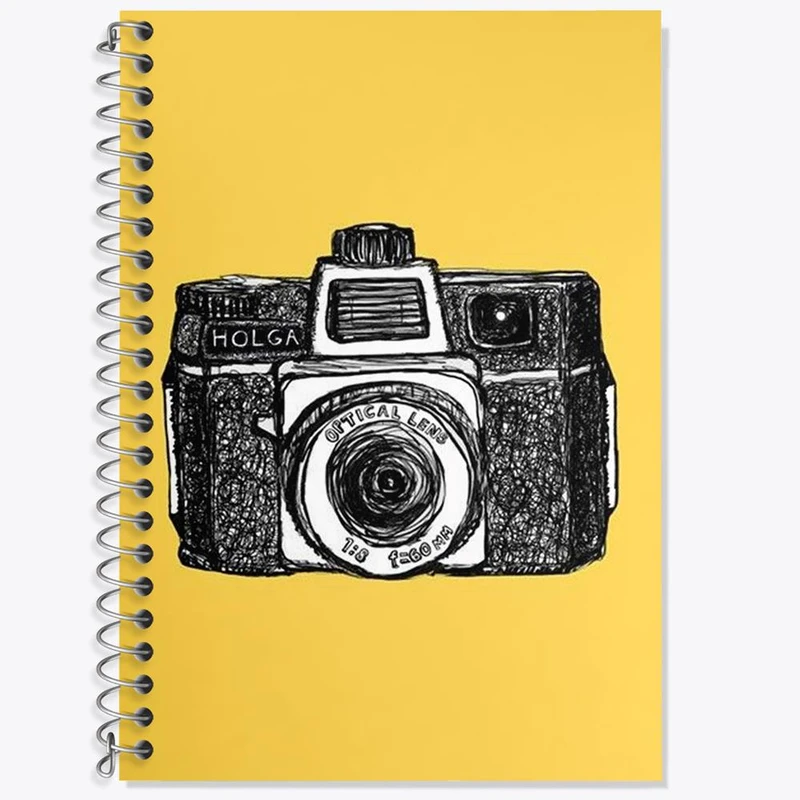 دفتر زبان 50 برگ خندالو مدل سه خط طرح دوربین کد 1685