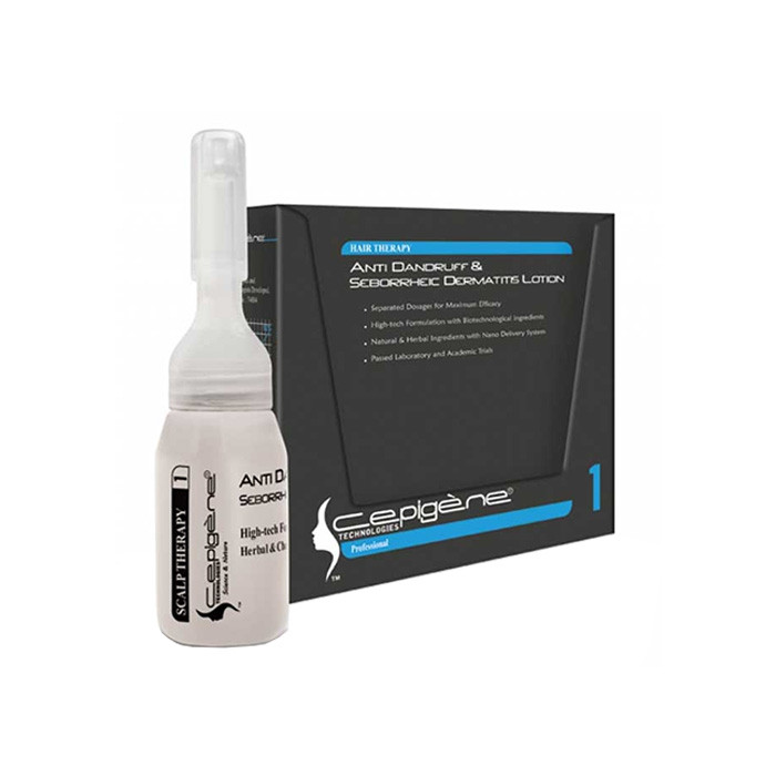 محلول تقویت کننده مو سیپژن مدل ضد شوره حجم 5 میلی لیتر بسته 5 عددی