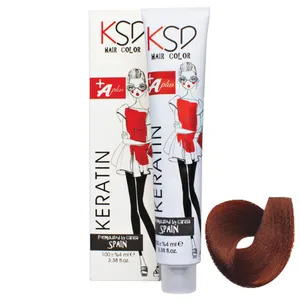 رنگ مو کی اس دی شماره 6.7 حجم 100 میلی لیتر رنگ بلوند مسی تیره