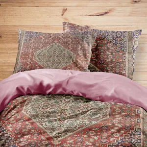 سرویس روتختی مدوپد طرح فرش بیجار لچک و ترنج مدل C-bijar36 یک نفره 4 تکه