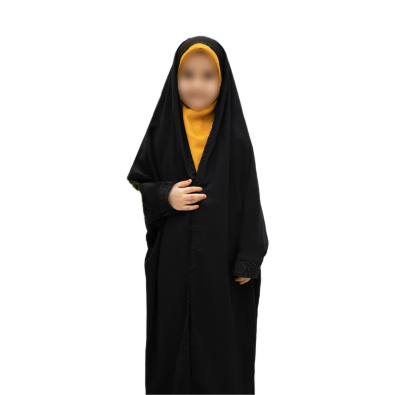 چادر دانشجویی دخترانه مدل زیپدار و مچ نگینی چادر دانشجویی دخترانه مدل زیپدار و مچ نگینی