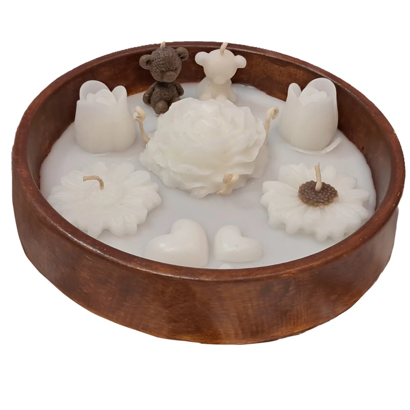 شمع دست‌ساز بدون‌بو مدل B310 زمان اتمام 10 ساعت