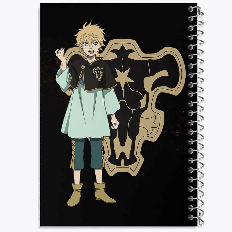 دفتر نت موسیقی 50 برگ خندالو مدل لاک ولیتا انیمه بلک کلاور Black Clover کد 10261
