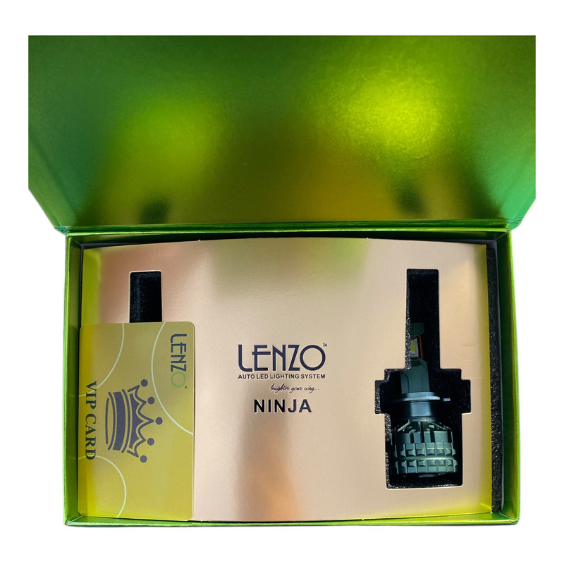 لامپ هدلایت خودرو لنزو مدل NiNJA پایه H1 بسته دو عددی
