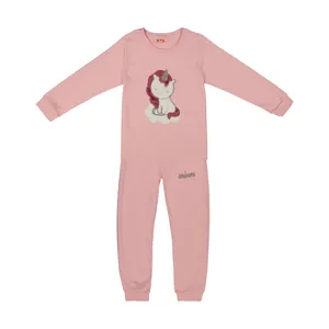 ست تی شرت آستین بلند و شلوار دخترانه مادر مدل 303-84