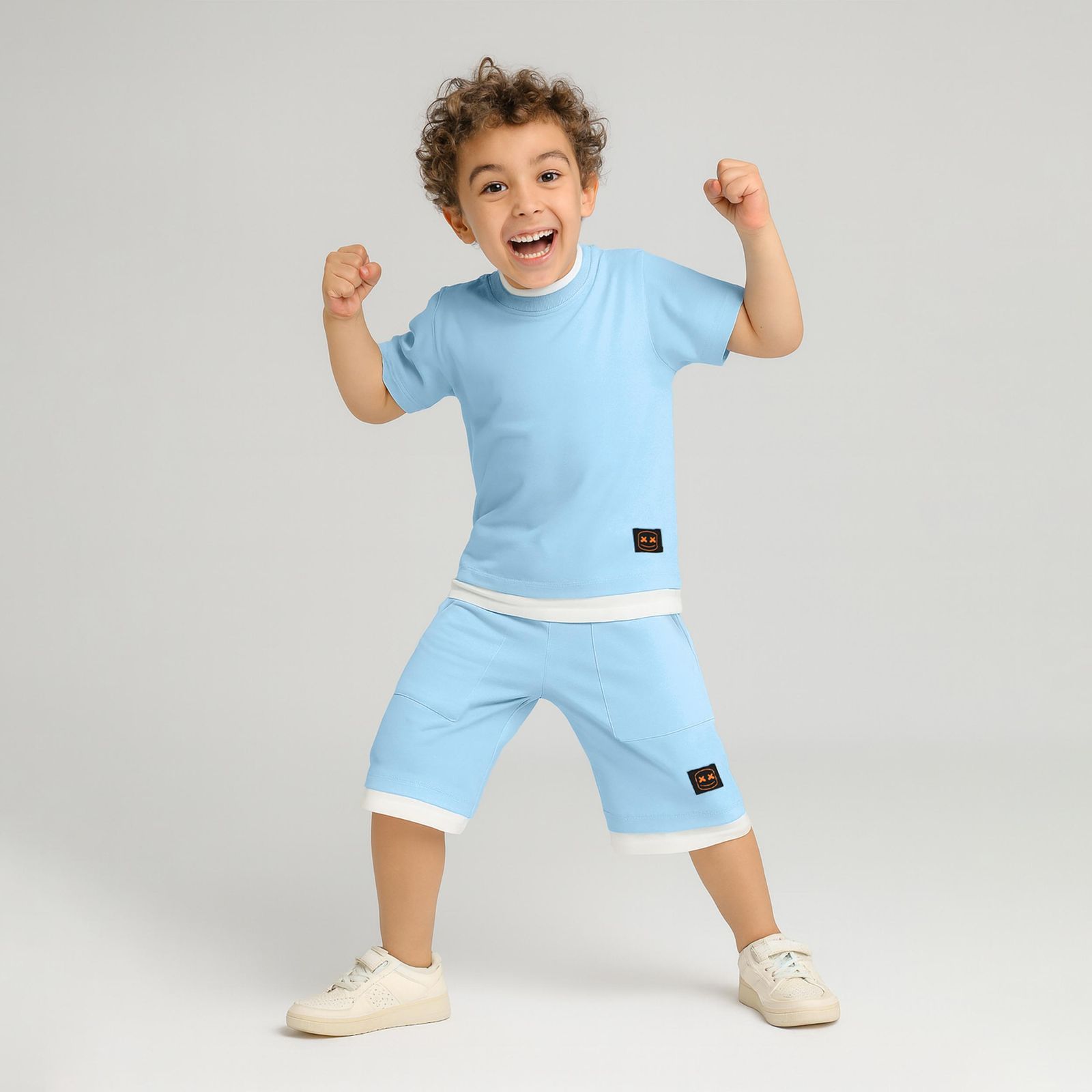 ست تی شرت و شلوارک پسرانه مادر مدل Kalin - - 1