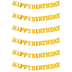ریسه تولد مدل Happy birthday پلاس بسته 6 عددی