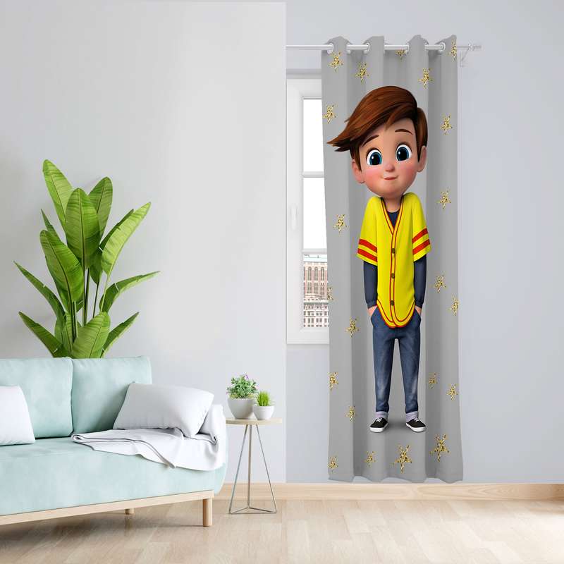 پرده مدل بچه رییس مخمل پانچی کد 4754 سایز 140x200 سانتی متر