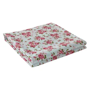 ملحفه مدل کشدار طرح گلدار یک نفره سایز 90×200 سانتیمتر