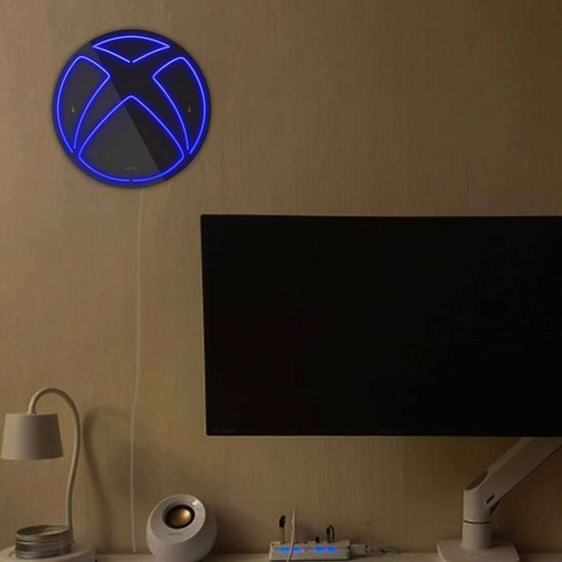 چراغ دیواری نئون دیزاین مدل Xbox-BL_BL
