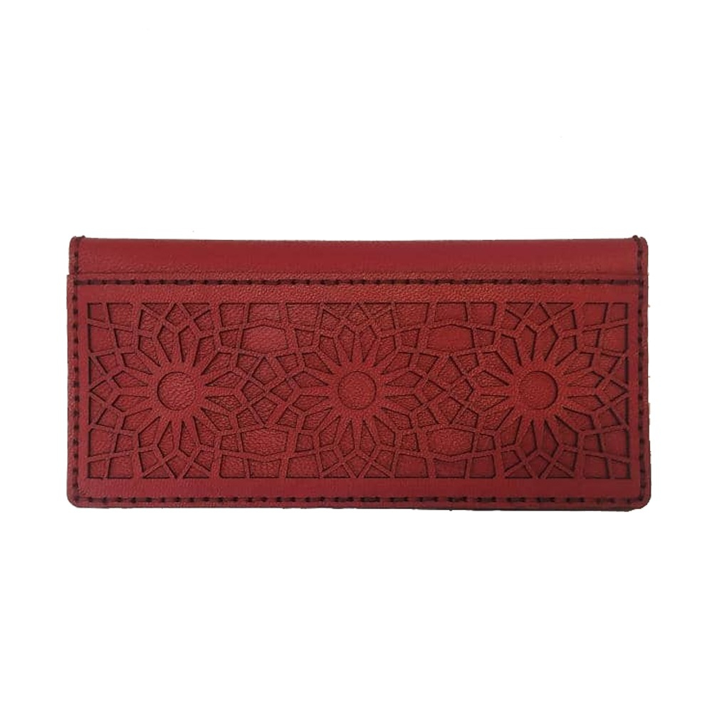 کیف پول چرمی مدل نقشینه کد kp-001