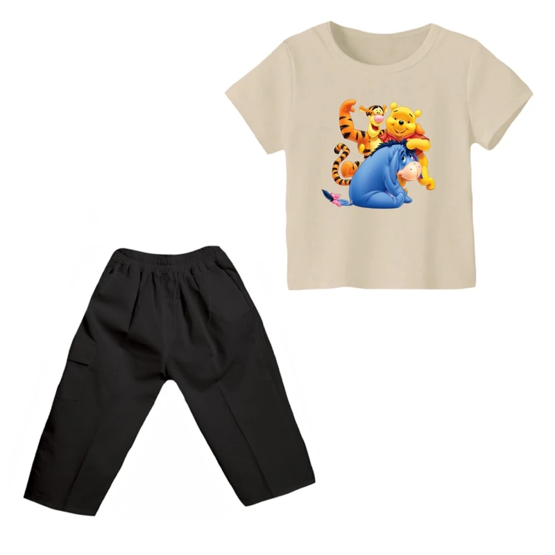 ست تی شرت و شلوارک پسرانه مدل پو کد ۶۵