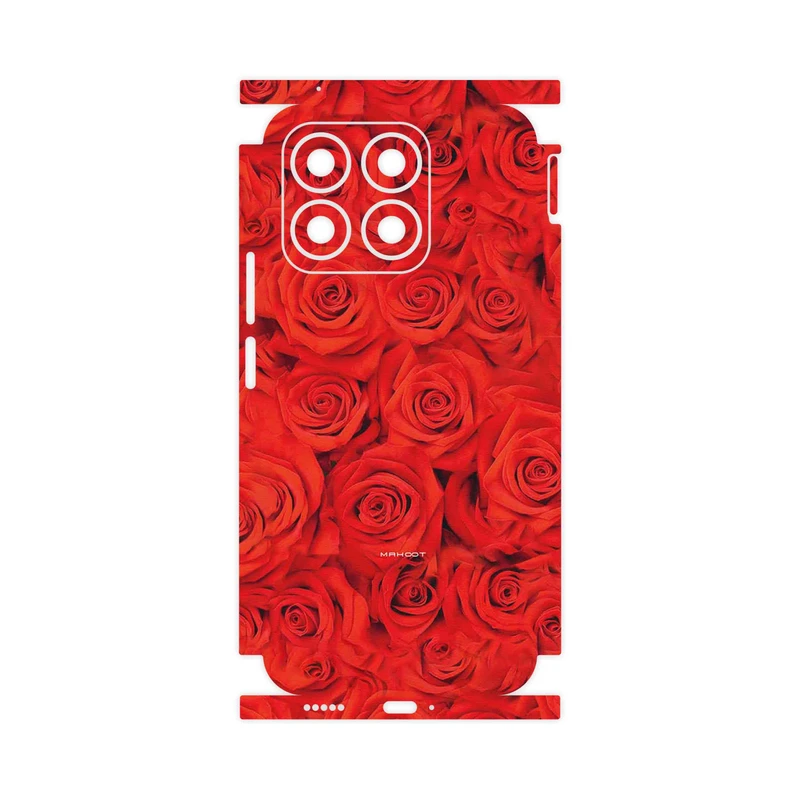 برچسب پوششی ماهوت مدل Red_Flower-FullSkin مناسب برای گوشی موبایل آنر X8b