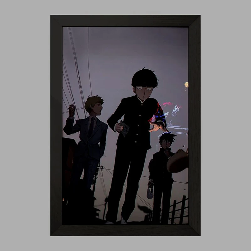 تابلو خندالو مدل انیمه موب سایکو Mob Psycho 100 کد 24474