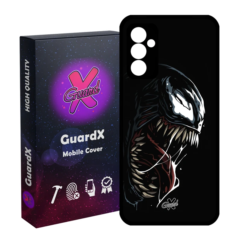 کاور گارد ایکس طرح ونوم مدل Glass10472 مناسب برای گوشی موبایل سامسونگ Galaxy S23 FE