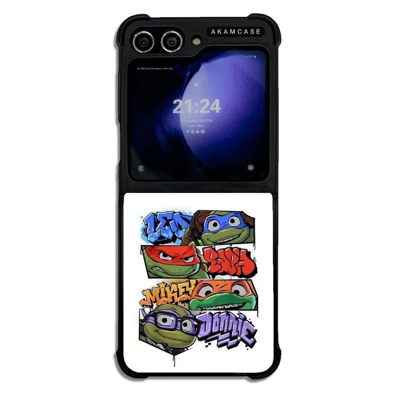کاور آکام مدل AMC-WSGZFLIP5-NINJA TURTLES11 مناسب برای گوشی موبایل سامسونگ Galaxy Z Flip 5