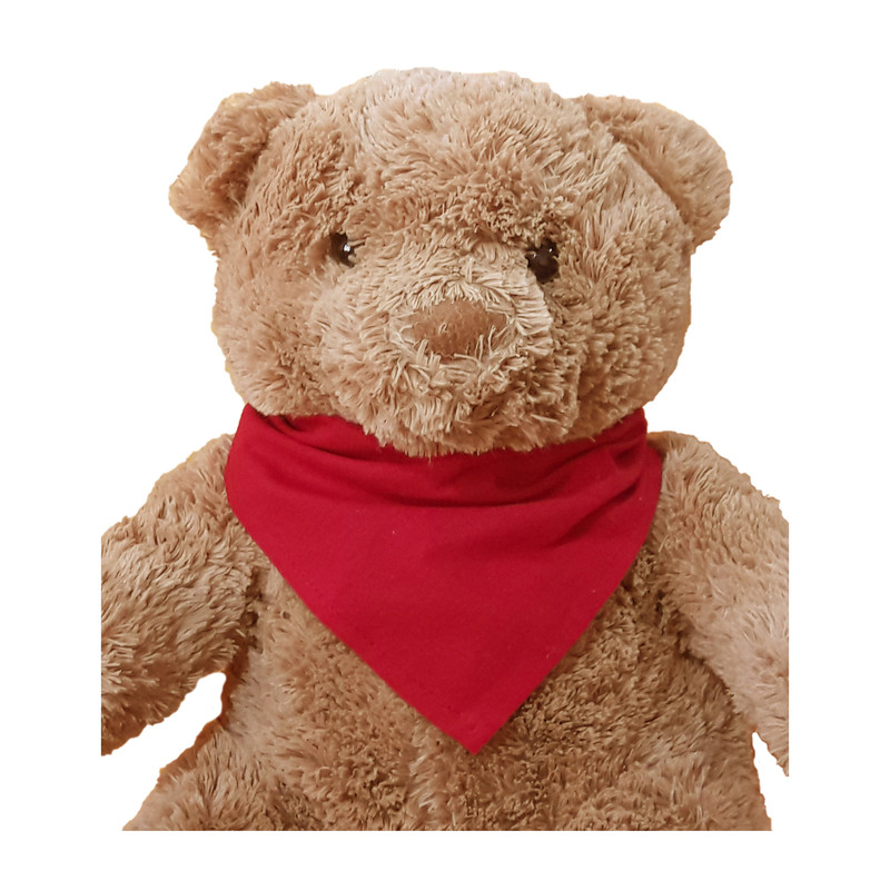 عروسک طرح خرس مدل دستمال گردن دار کد 527 ارتفاع 35 سانتی متر