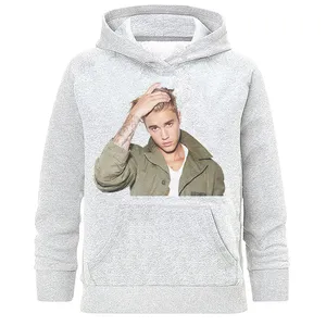 هودی زنانه طرح جاستین بیبر مدل H410