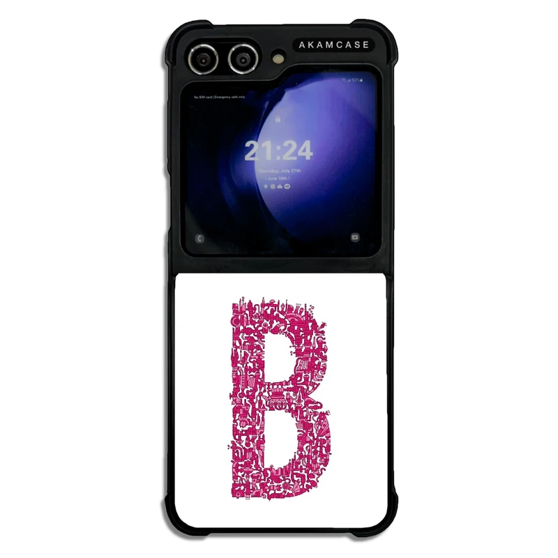 کاور آکام مدل AMC-WSGZFLIP5-ALPHADOODLEBET-2 مناسب برای گوشی موبایل سامسونگ Galaxy Z Flip 5