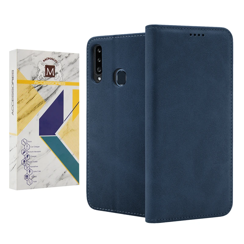   کیف کلاسوری  موناکو  مدل Zenon مناسب برای گوشی موبایل سامسونگ Galaxy A20S 