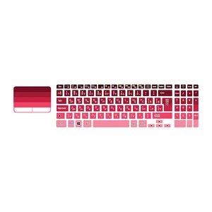 برچسب حروف فارسی کیبورد توییجین و موییجین مدل colors 02 مناسب برای لپ تاپ دل Inspiron 5110