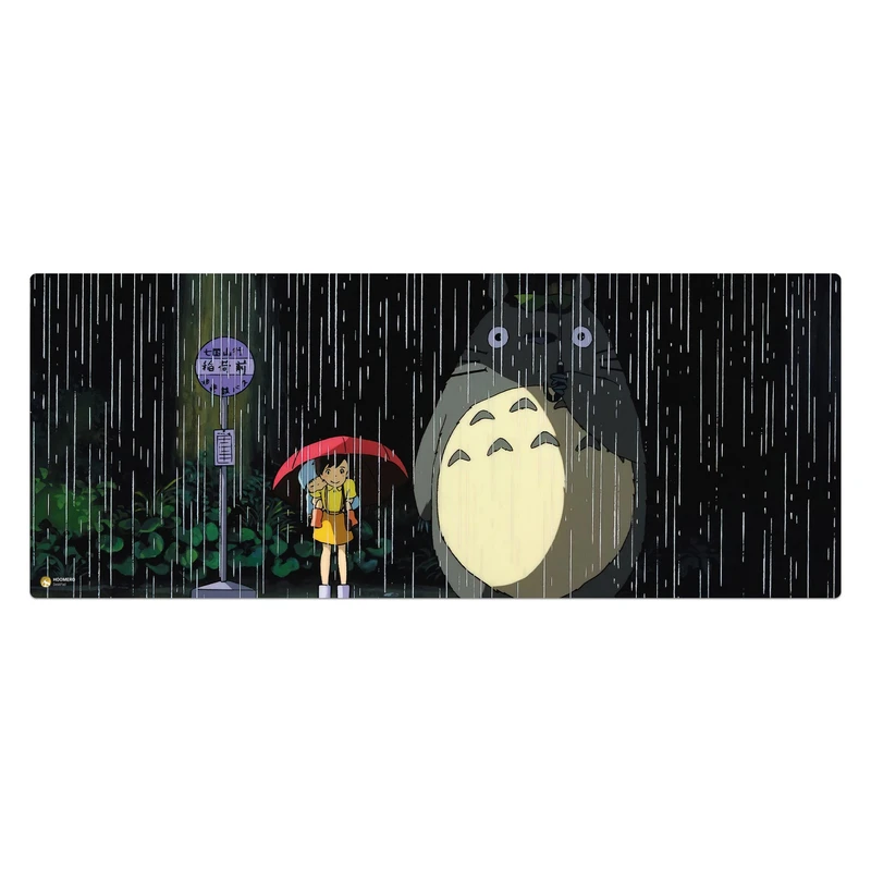 ماوس پد هومرو مدل HX116 طرح My Neighbor Totoro سایز 40x100 سانتی‌متر