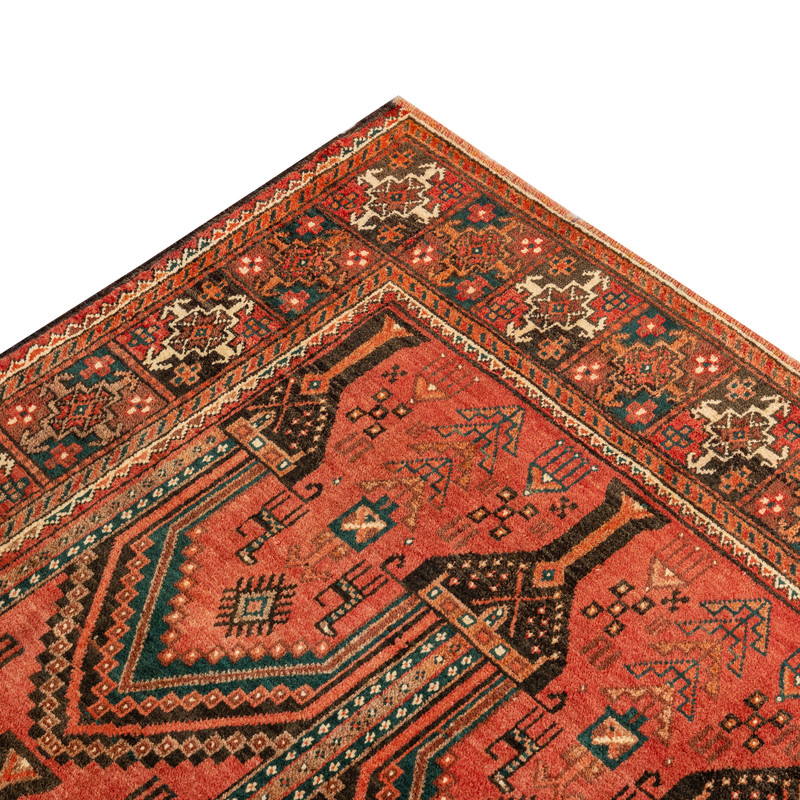 فرش دستبافت دو و نیم متری مدل نقشه بلوچ  کد 33.1848