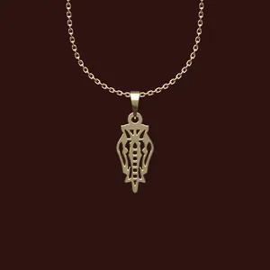 گردنبند طلا 18 عیار زنانه مدوپد مدل هندسی کد W2-1-1226